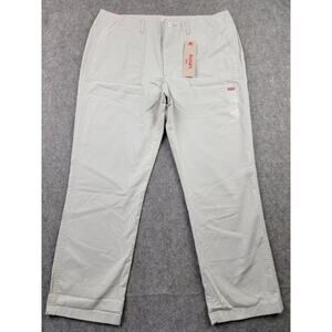 Levis Pants Womens 33 Tan Beige Straight Leg Casual Utility Chino NWT